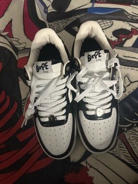 Flying Monkey Sneakers - White & Black